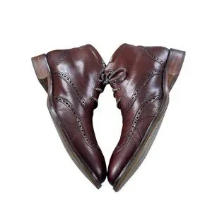 COLE HAAN Mens Size 10.5M Brown Leather Ankle Tie Wingtip Boots Cole Haan | Shoes | Cole Haan Mens Size 5m Brown Leather  main image 2